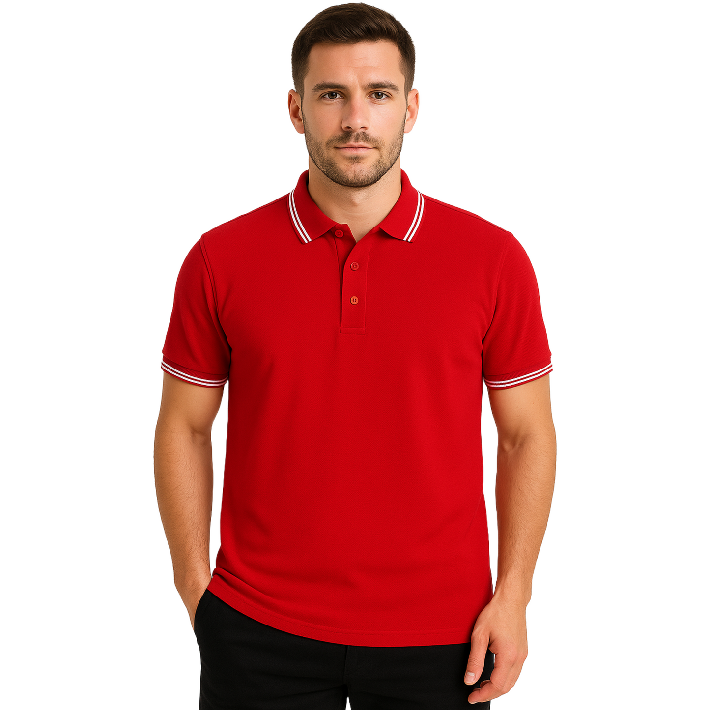 Red Polo Edition Sports Wear