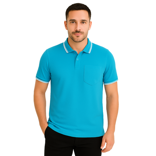 Sky Blue Polo T-Shirt